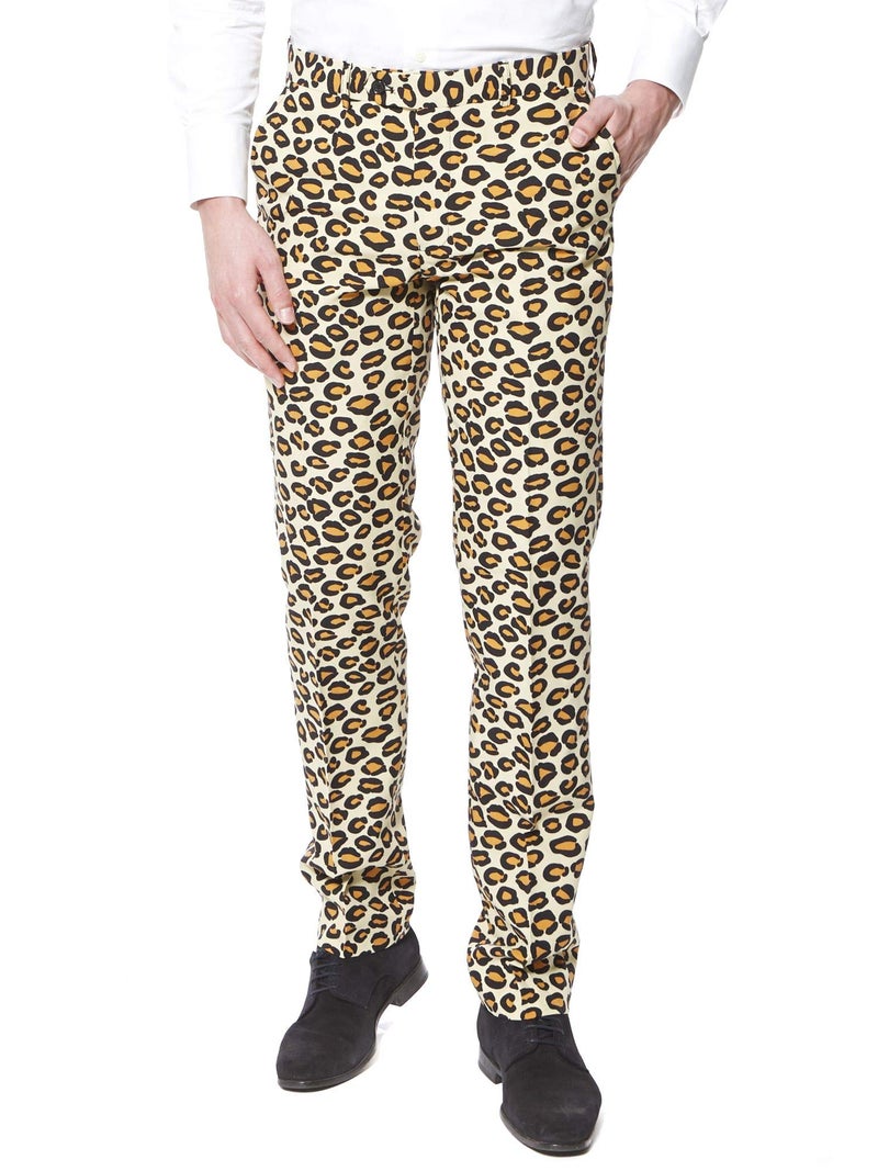 OppoSuits Men's The Jag Party Costume Suit, Brown, 40 - Image 3